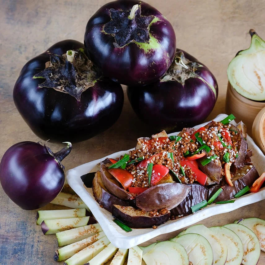 Eggplant Qi Ye Round